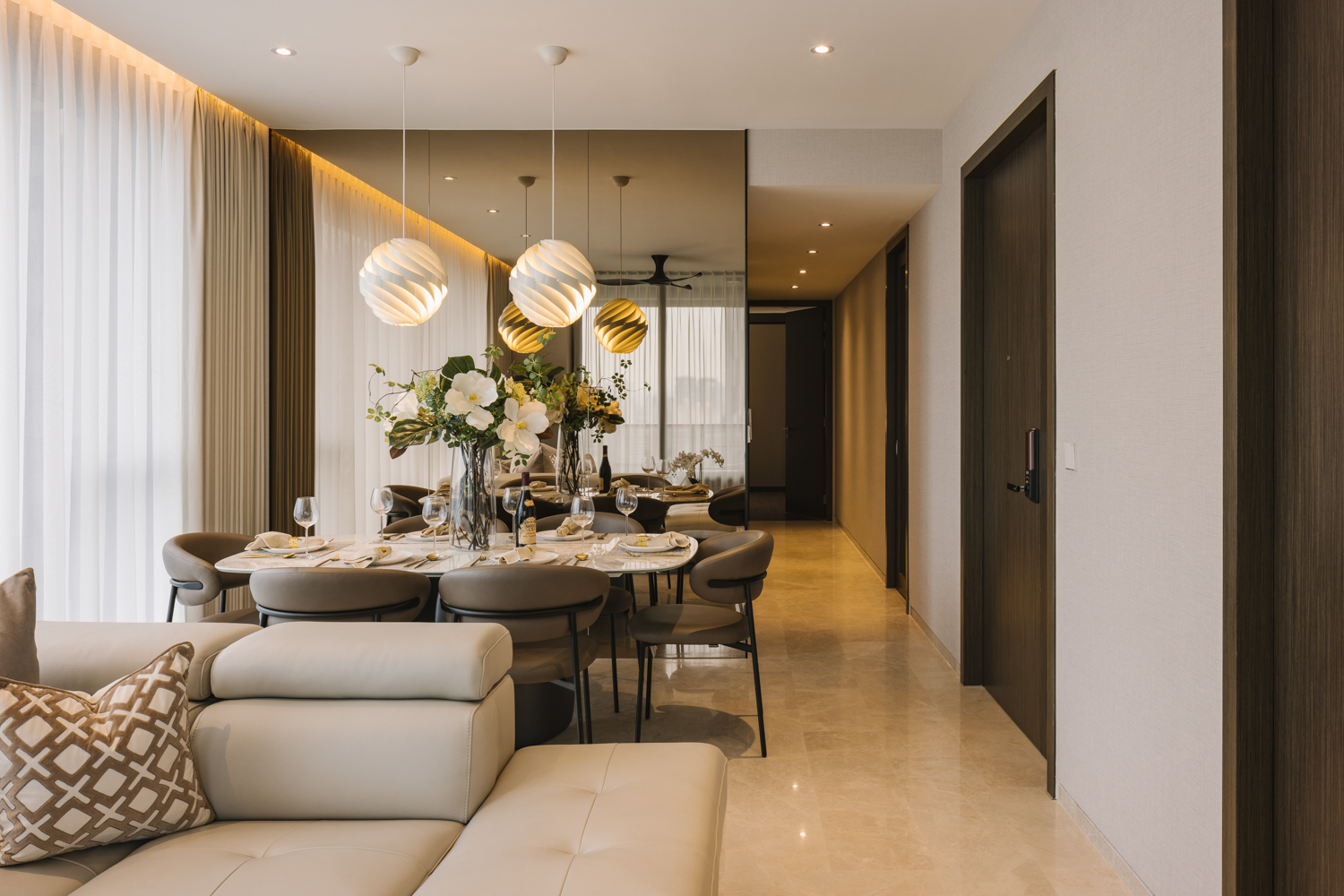 Parc Clematis 4卧室公寓室内设计丨新加坡丨The Interior Lab-0