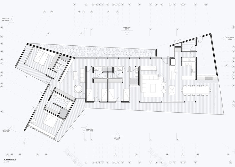 智利湖边 Y 型别墅-20