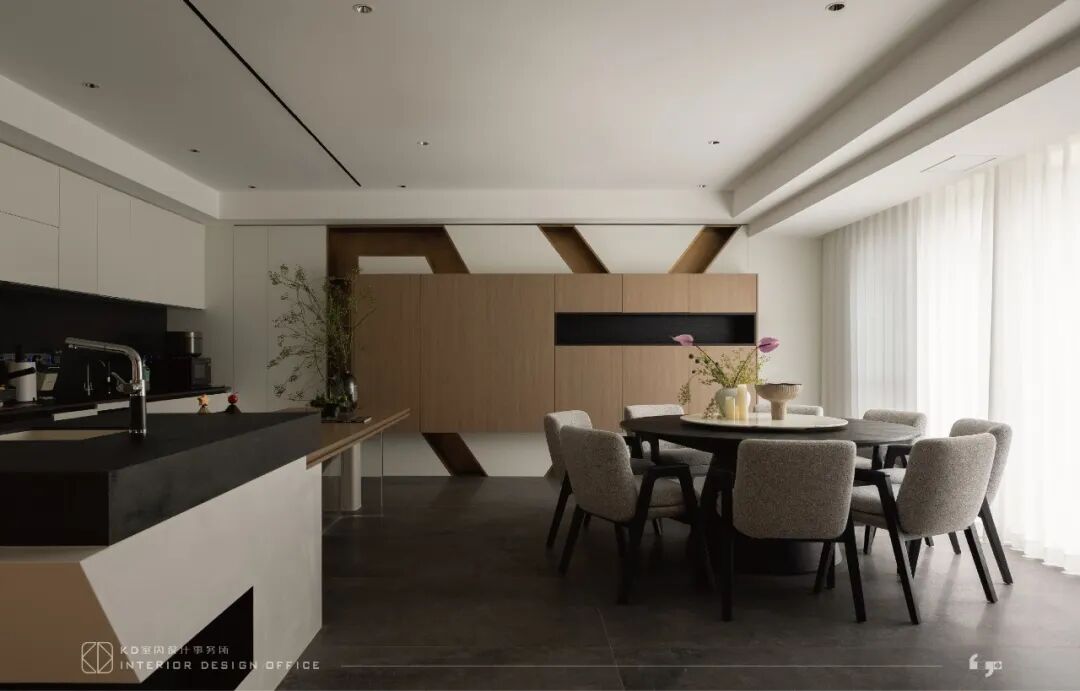 隐于形的交叠  碧桂园天玺450㎡合院别墅丨中国重庆丨KD室内设计事务所-47