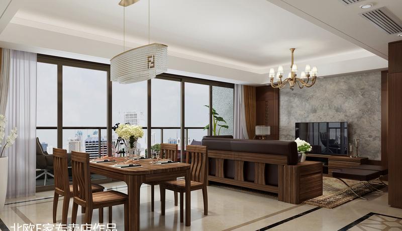 北美黑胡桃的现代奢华之家-4