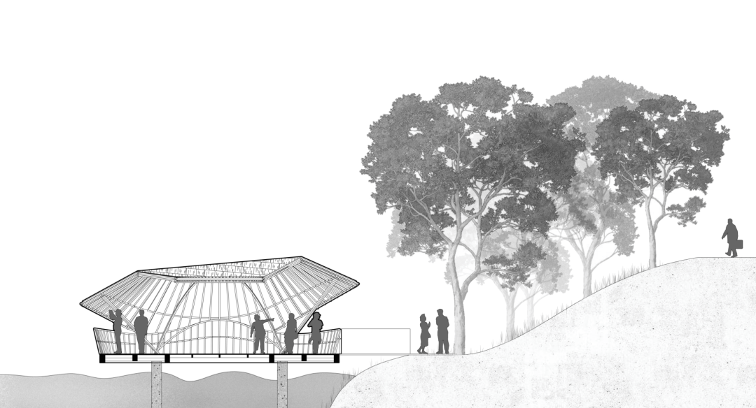 南沙湿地观鸟艺术竹构丨中国广州丨竖梁社,华南理工大学建筑学院-44