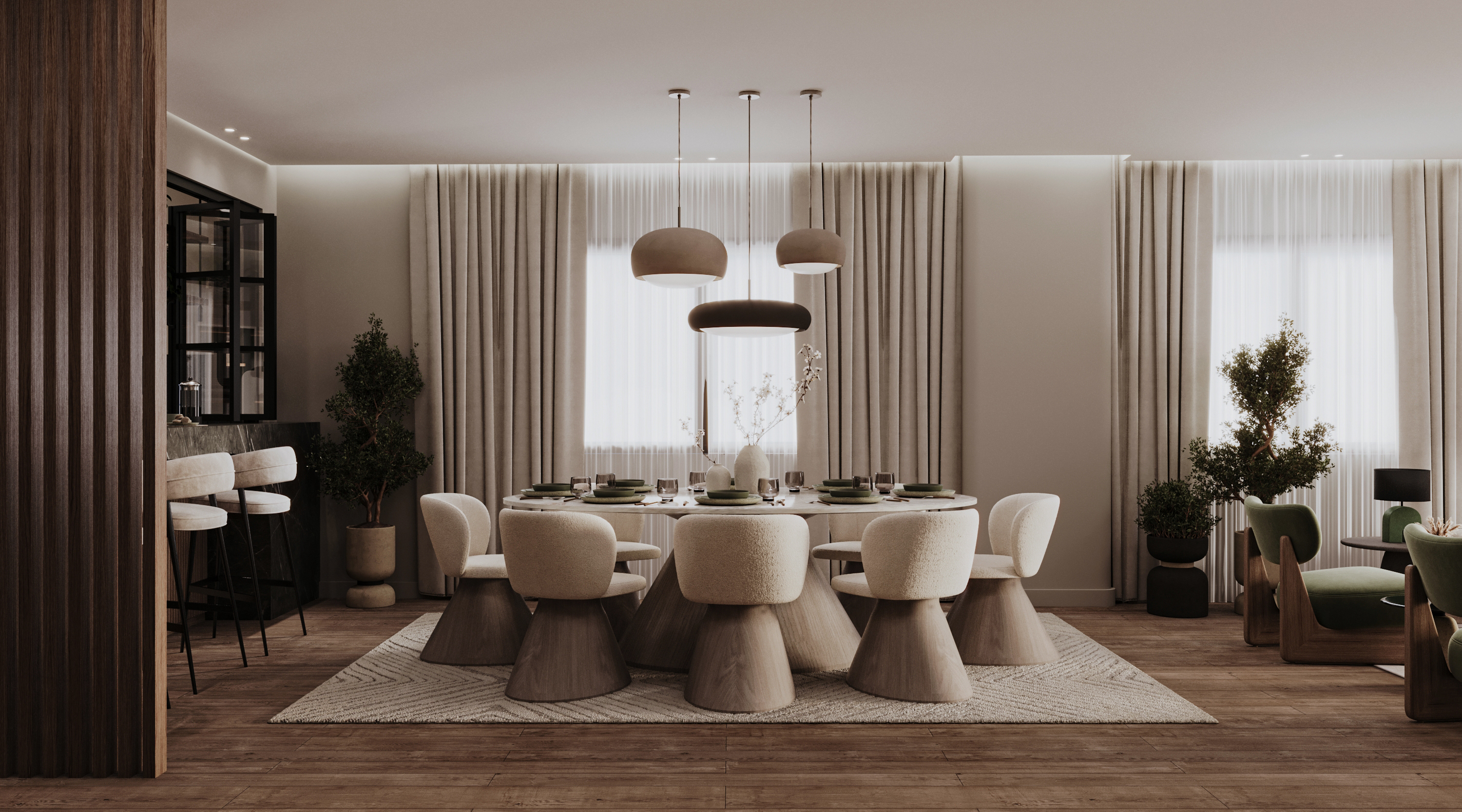 Earthy Modern Apartment-0