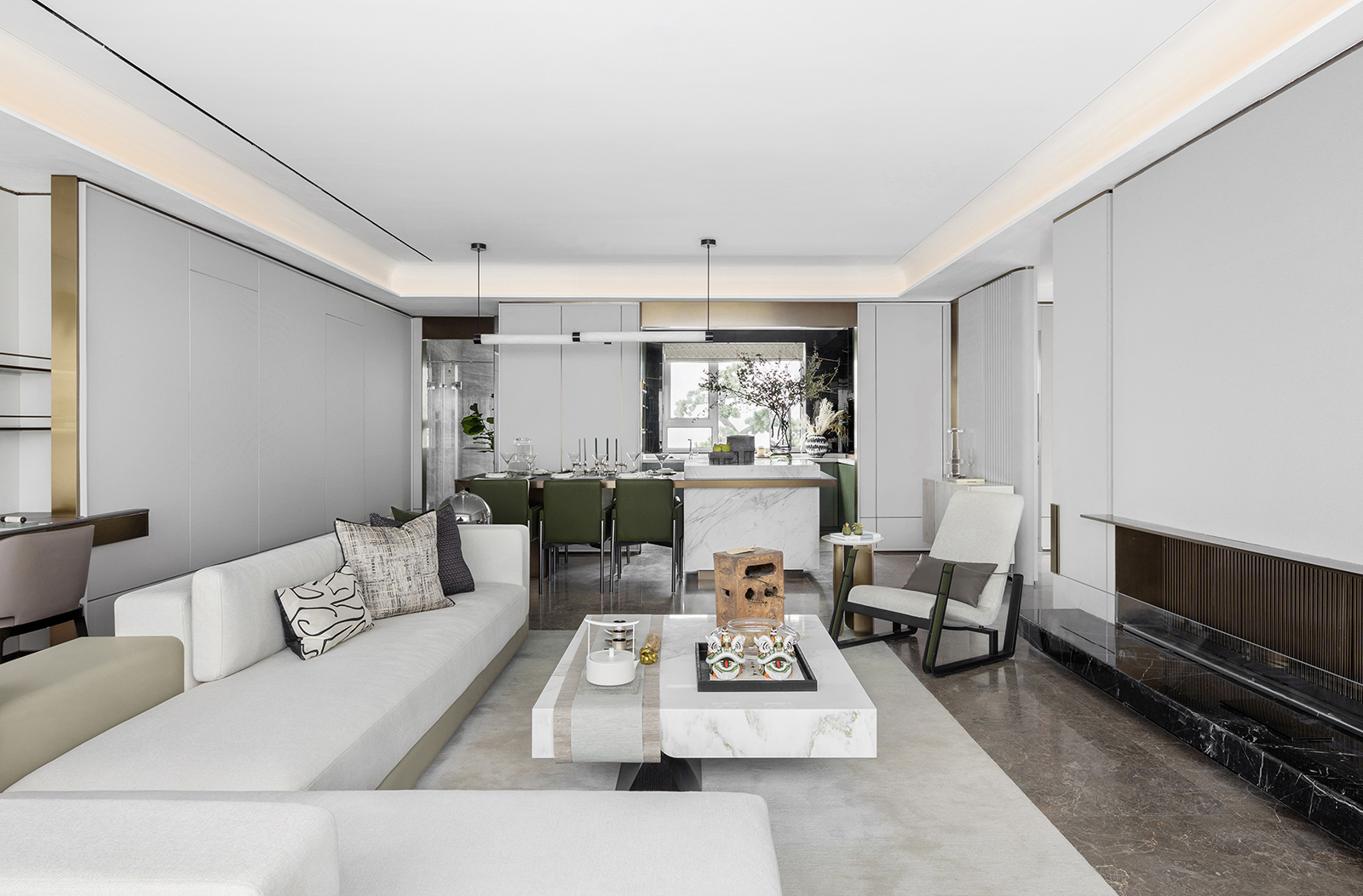 堂悦样板间丨中国烟台丨上海岳蒙设计有限公司-9