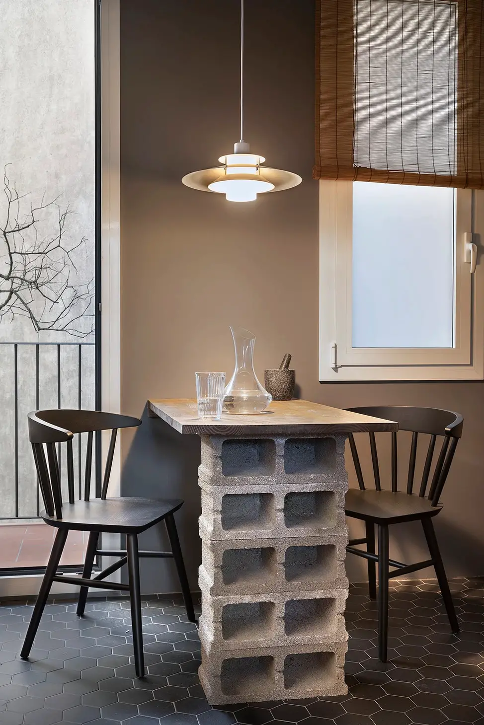 巴塞罗那日式山脉灵感公寓设计-8