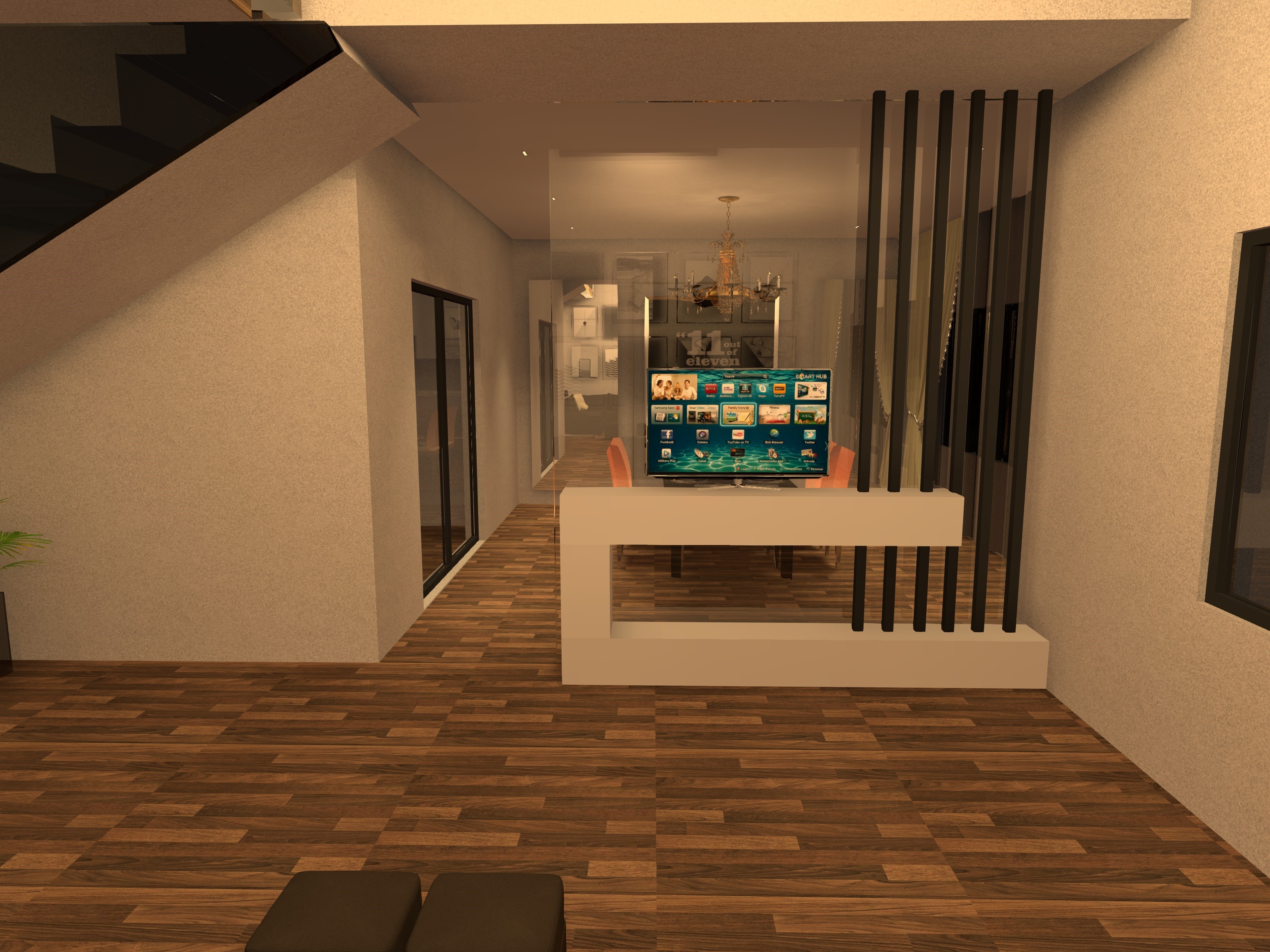 Private Villa Interior lighting design-13