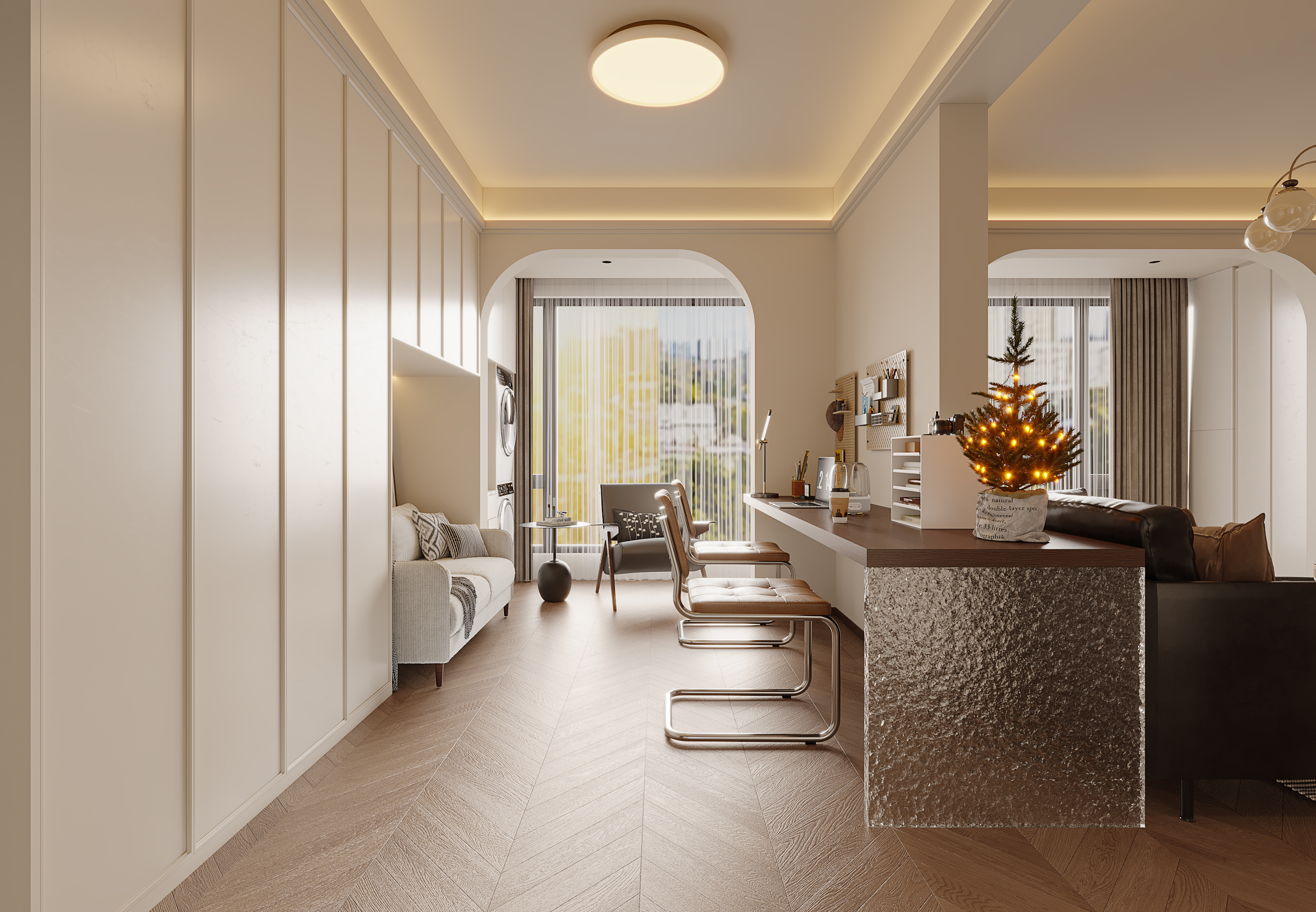 中古开放式书房，空间无限多的沟通-2