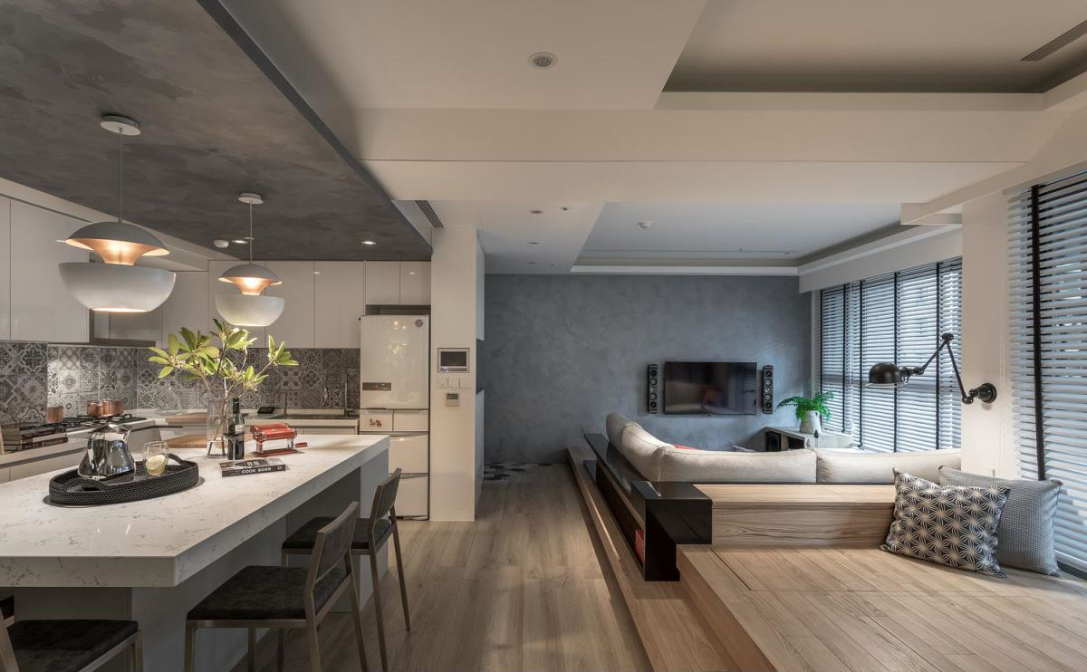 现代风格 115㎡新婚宅,格局调整与多元媒材的巧妙融合-14