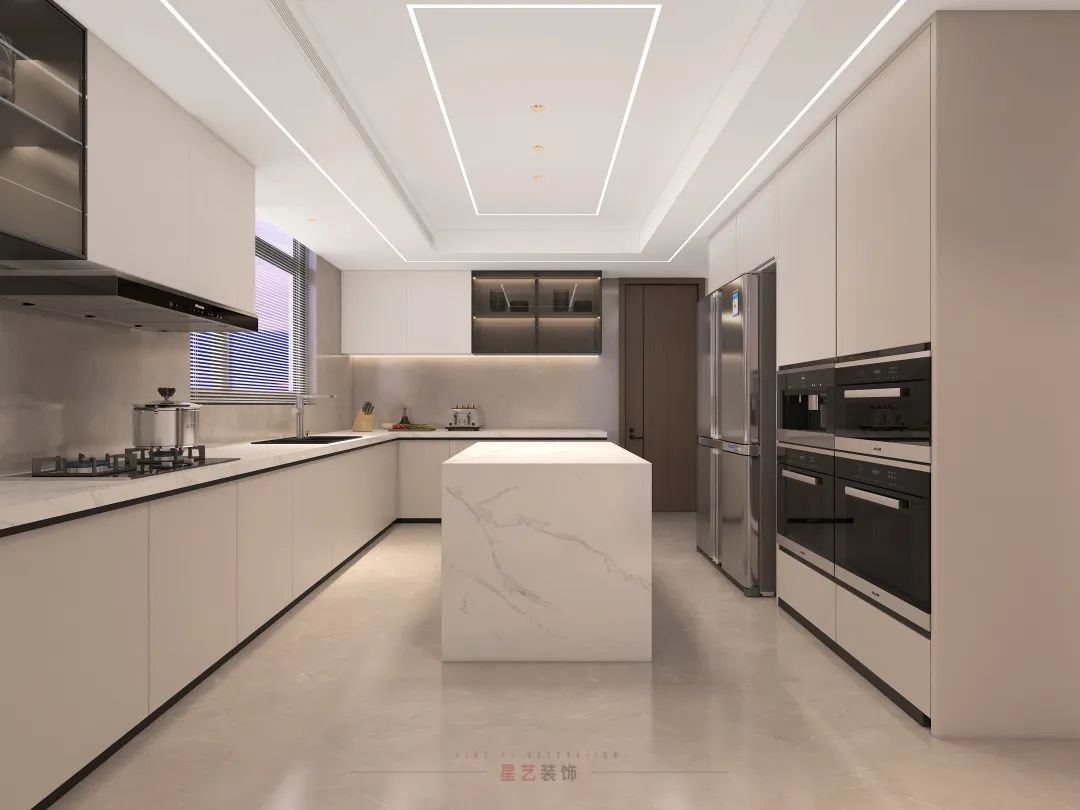 橙绿碰撞,现代轻奢的 600㎡自然空间丨柳军友-12