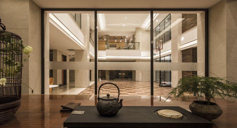 青岛海信君汇别墅 | 极简线条与原生石材的完美融合-14