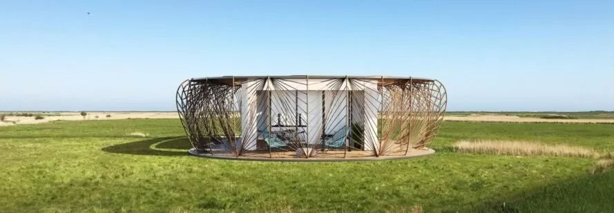 英国乳胶建筑公司设计的环保灯笼住宅-10