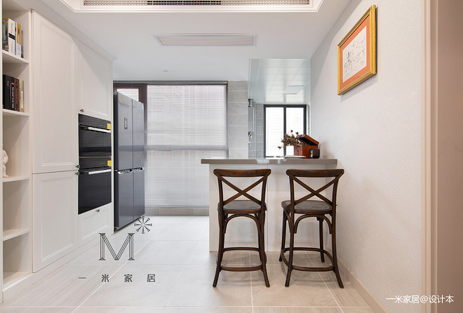 【一米家居】海汐 200㎡现代美式复式装修案例-14