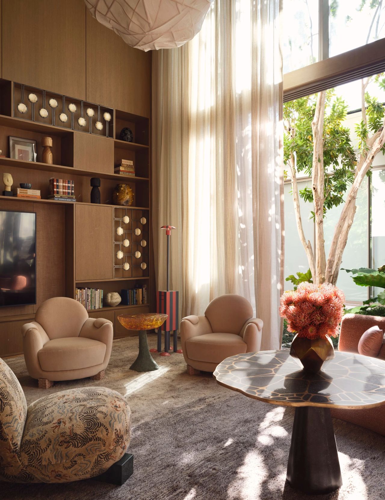 迈阿密海岸线2000㎡的禅意艺术私宅丨美国迈阿密丨Kelly Behun Studio-19