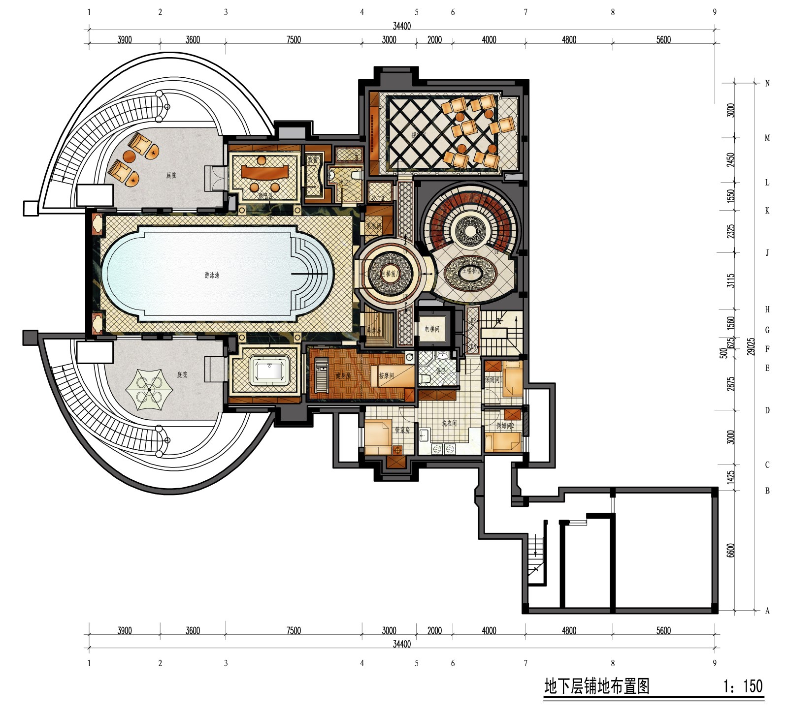 上海檀宫独栋别墅奢华装修-2