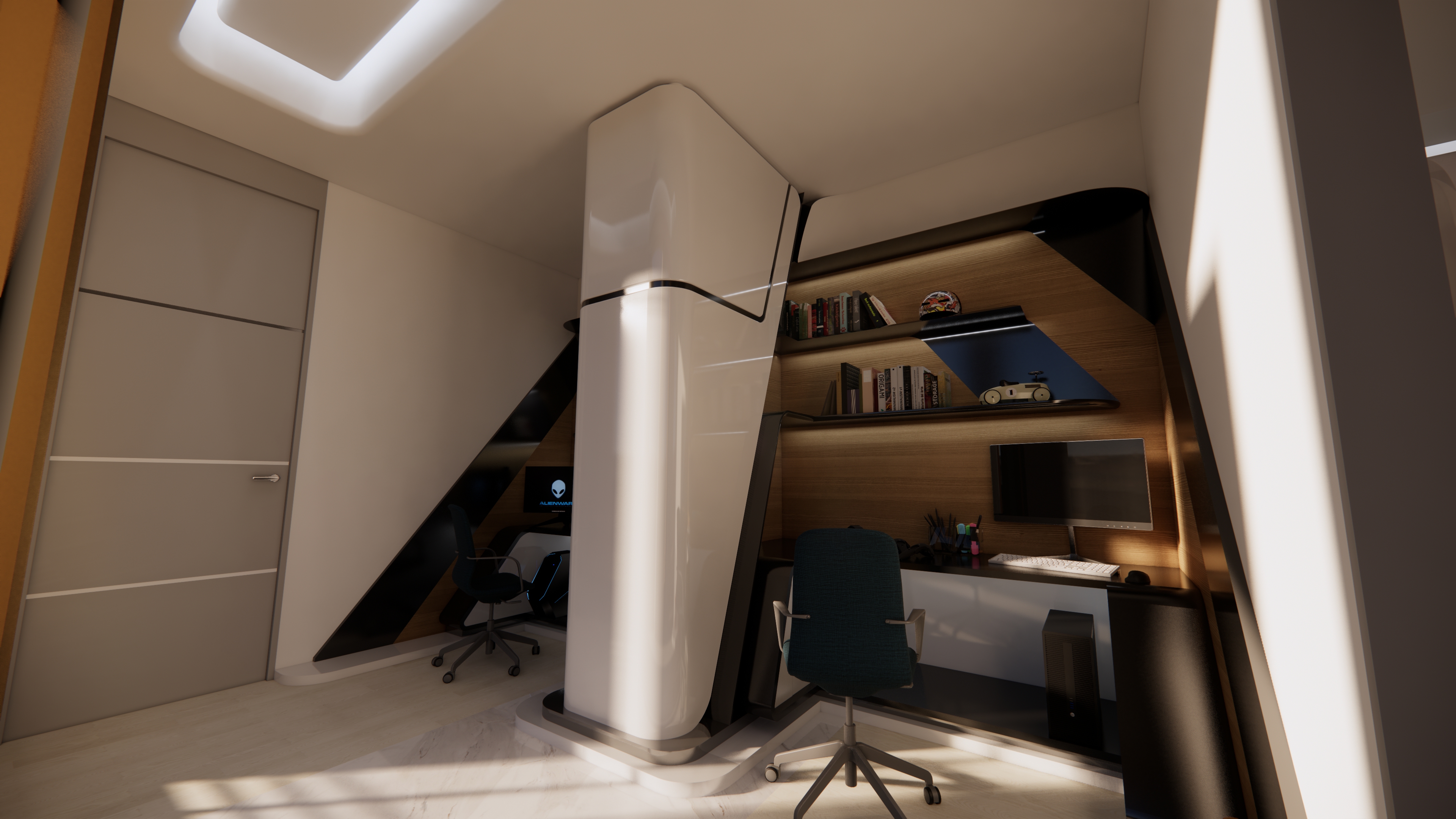 元宇宙 儿童房书房 套房-3