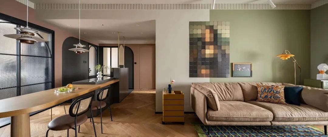 牛油果绿打造复古治愈宅丨中国天津丨凤凰空间-23