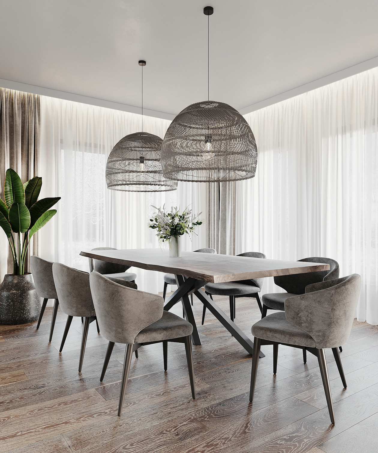 250㎡住宅设计 素色优雅，简净其华！-7