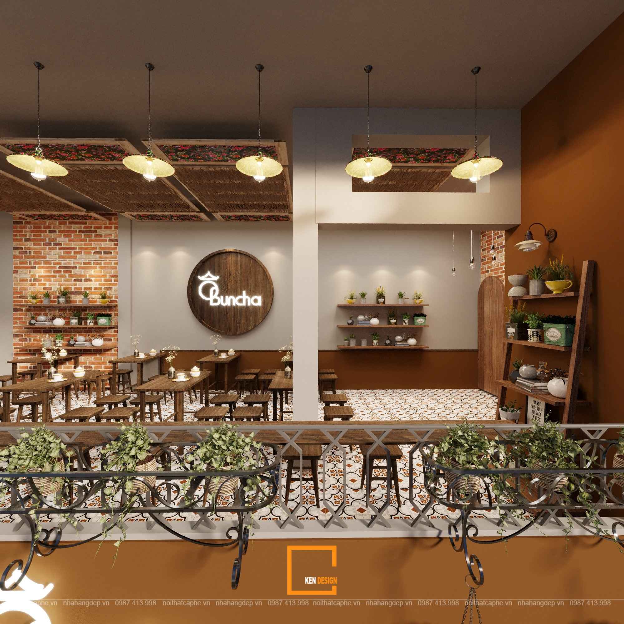 Ô Bun Cha餐厅设计丨越南河内丨KenDesign-43