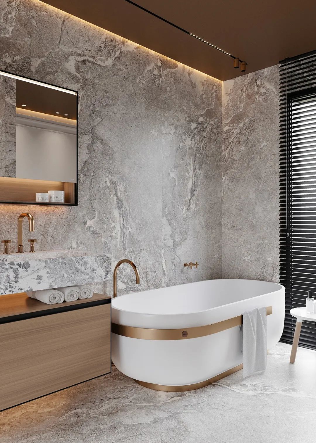 巴塞罗那现代轻法式住宅丨西班牙巴塞罗那丨Alex Tolkachev-35