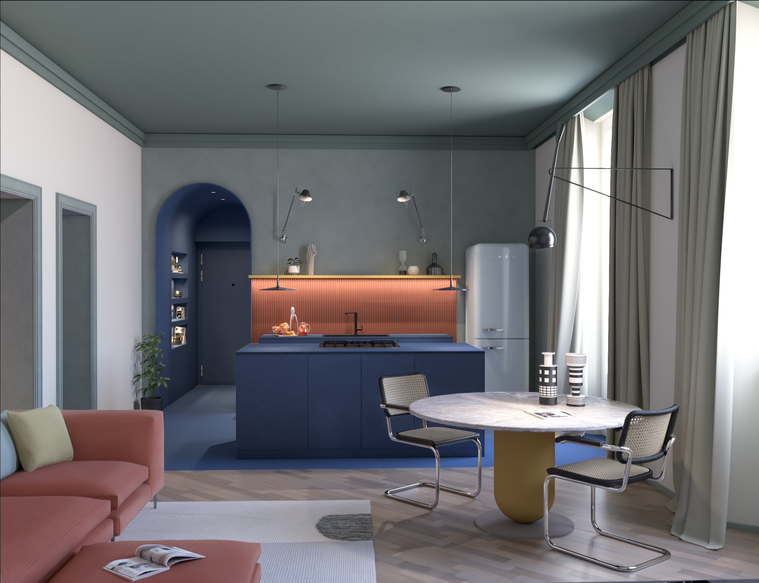 米兰复古优雅公寓设计丨意大利米兰-65