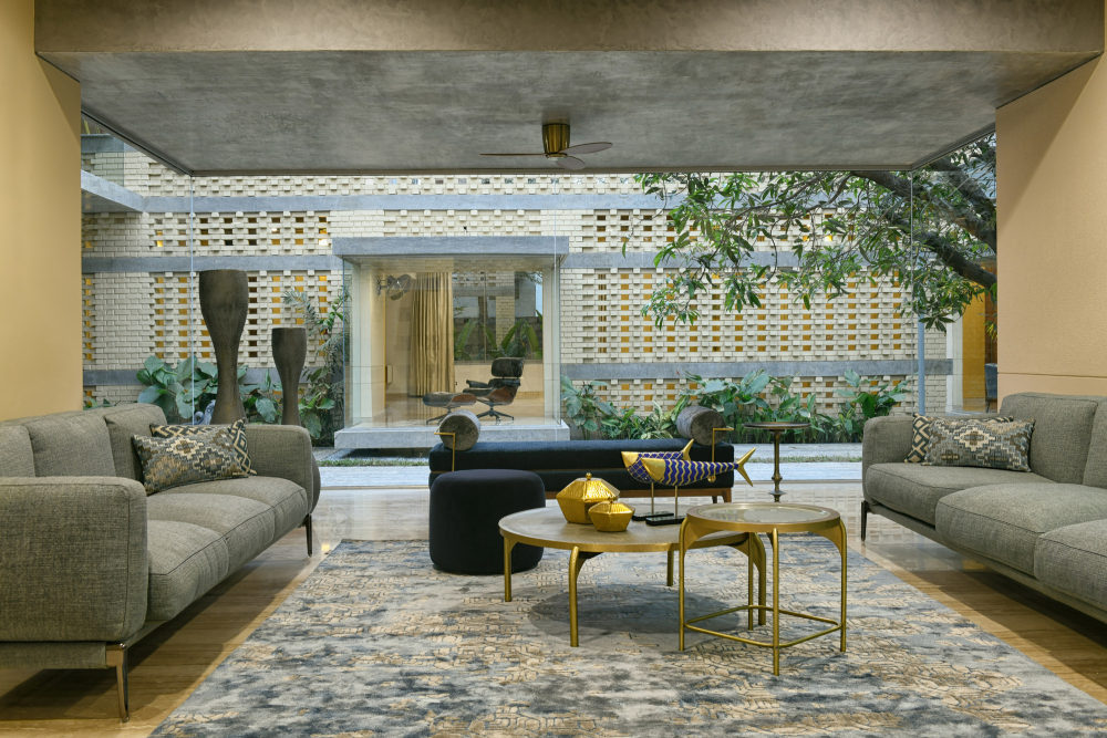 砖面具的房子 · 印度 Hyderabad 的退休住宅设计丨Baba Sashank,Vindhya Guduru-48