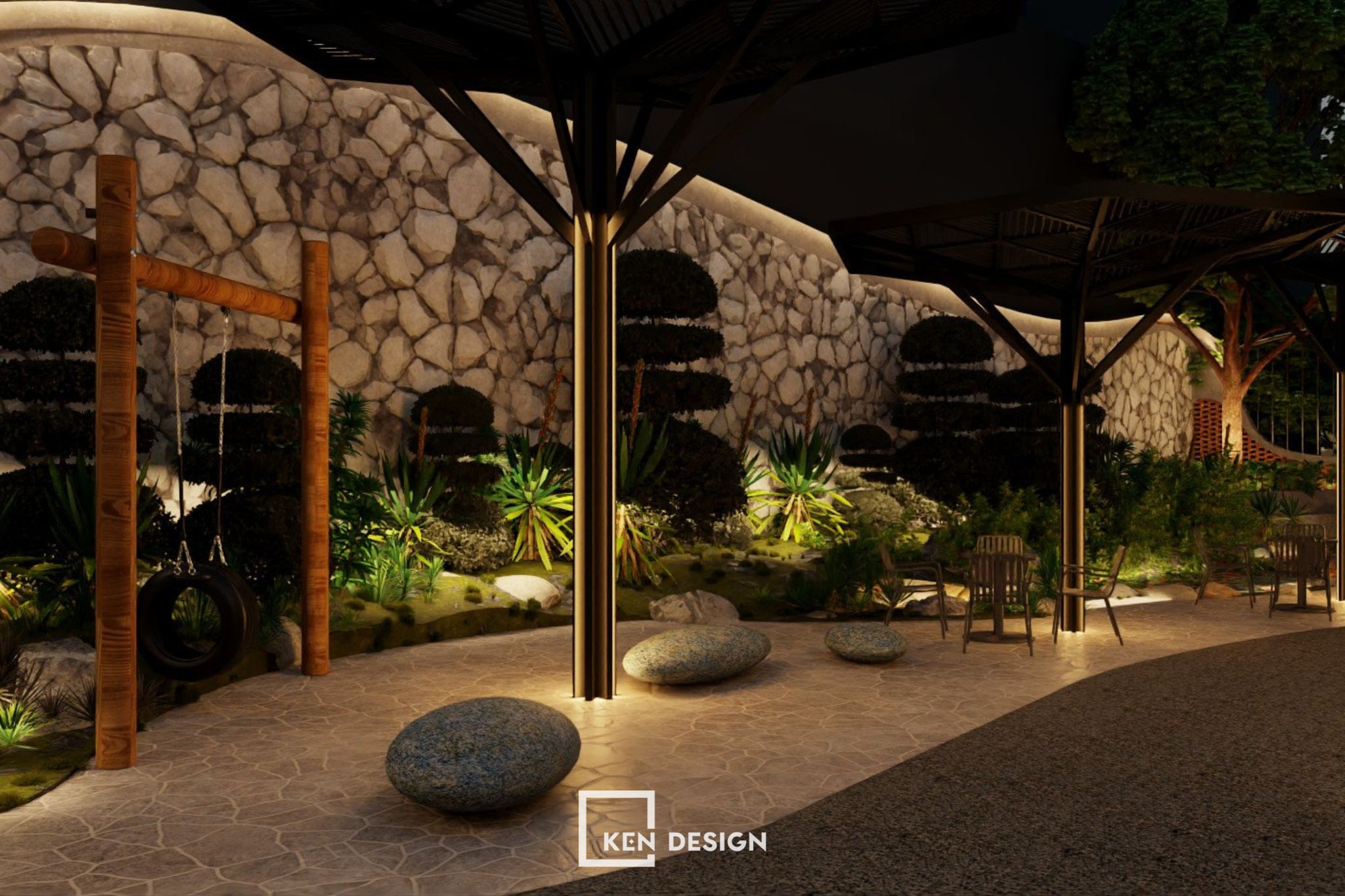 Green Coffee咖啡馆设计丨越南河内丨KenDesign-29