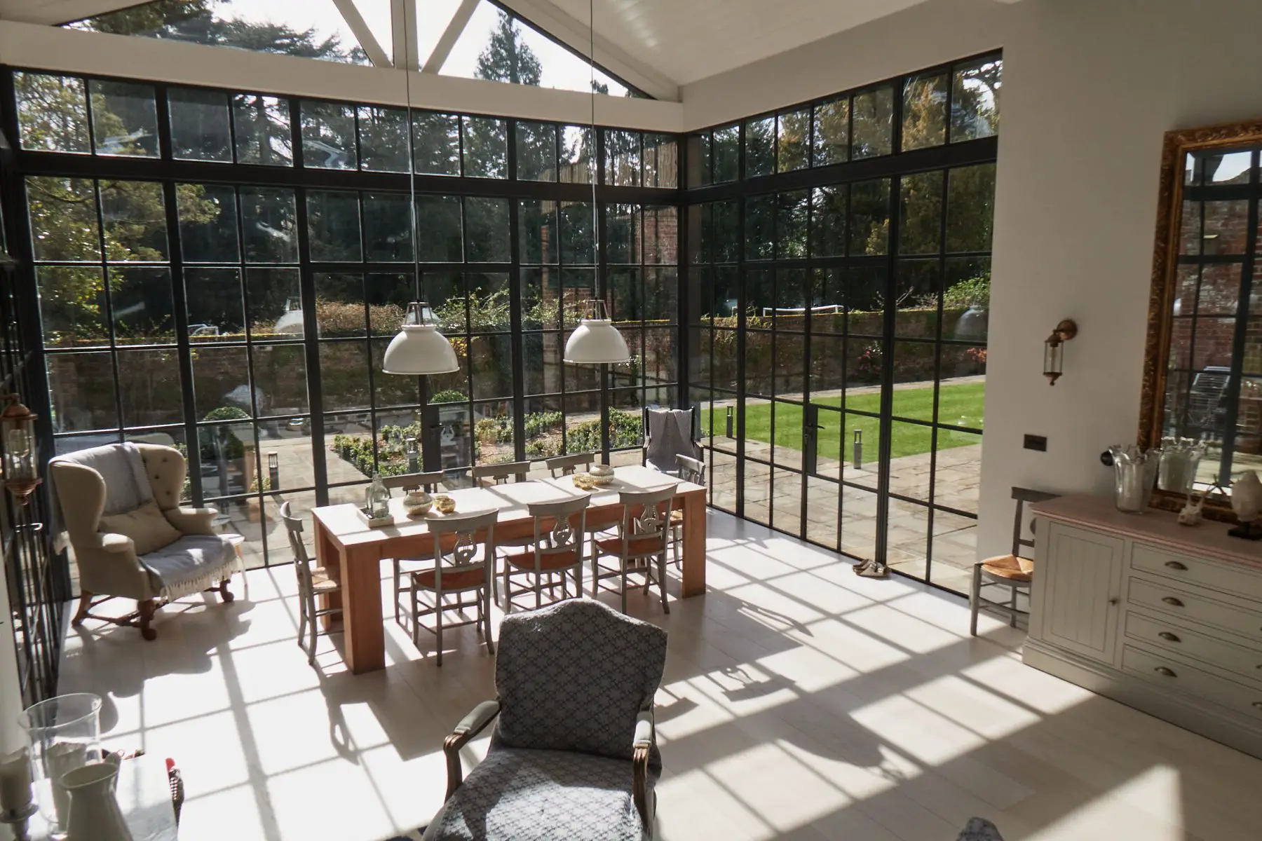 英式乡村别墅 | 意大利花园中的玻璃扩展之美-6