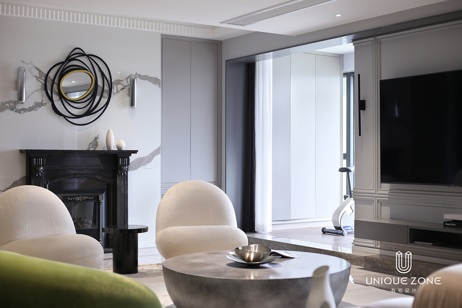 武汉金沙泊岸简约私宅,收纳与舒适并重-2