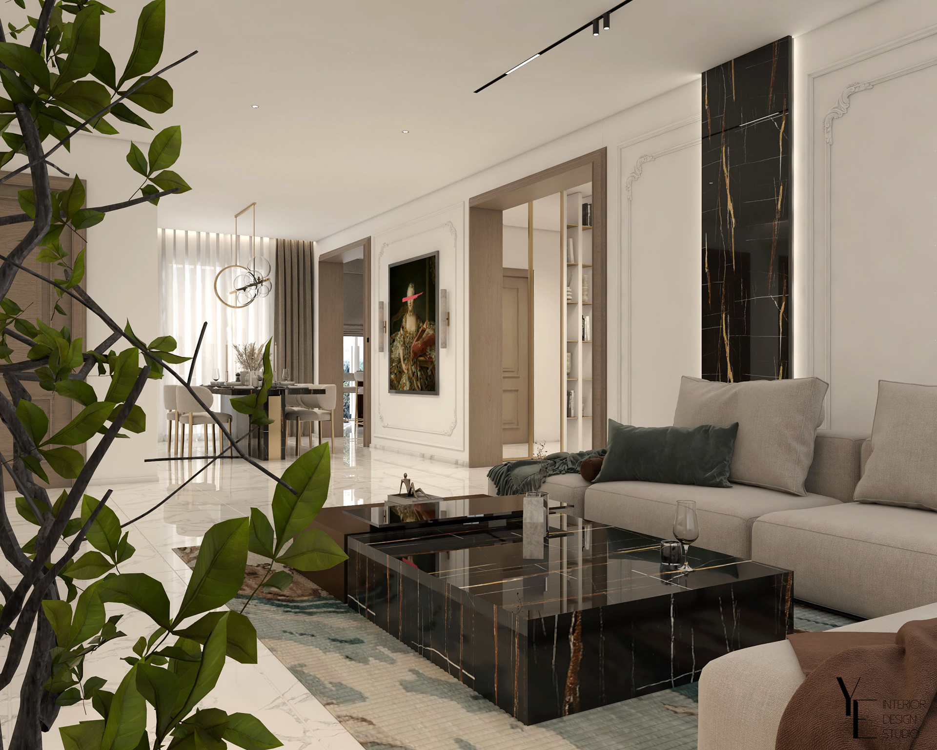 AZIZA APARTMENT 室内设计项目丨突尼斯丨YE INTERIOR-16