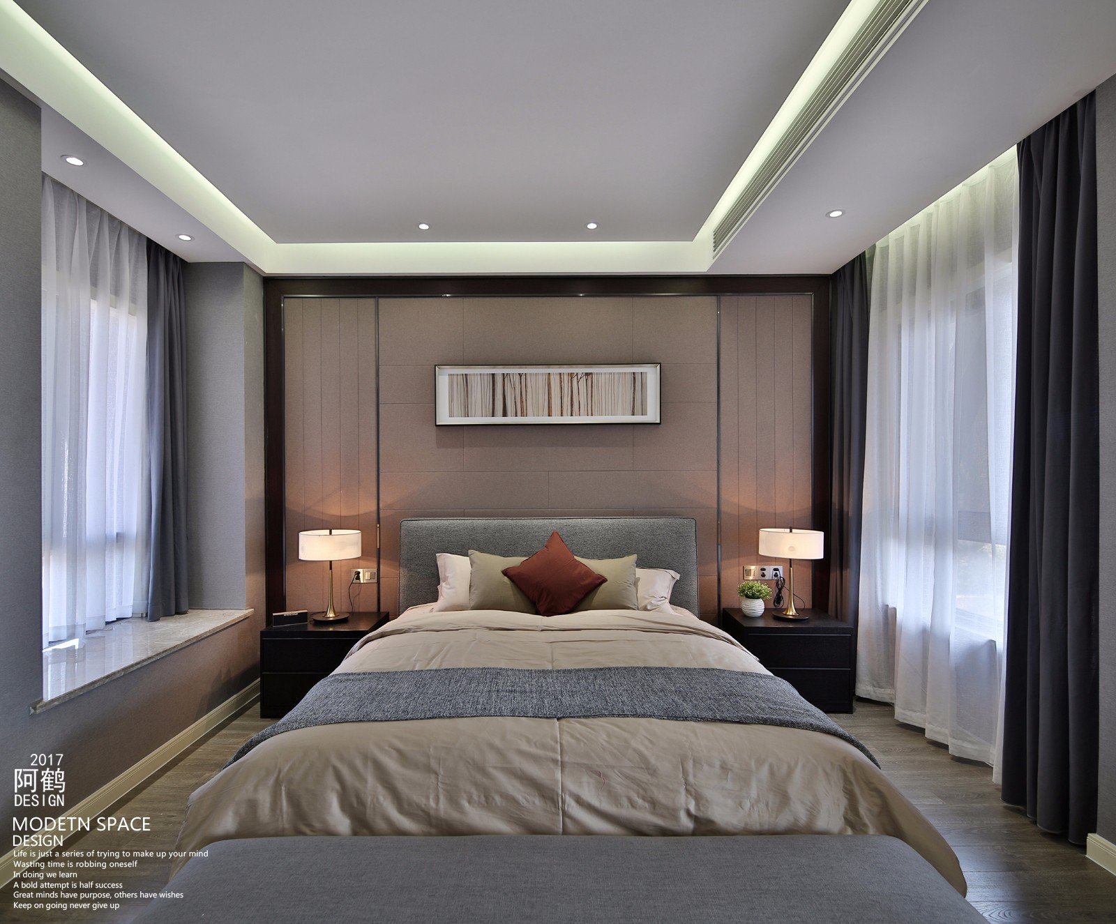 400㎡现代风别墅  阿鹤设计-19