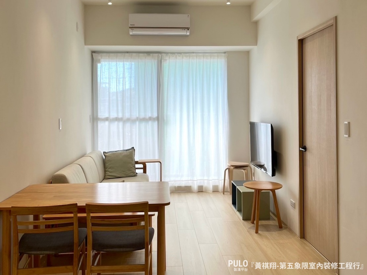 高雄15坪木质纯白轻装潢丨中国高雄丨第五象限室内装修工程行-1