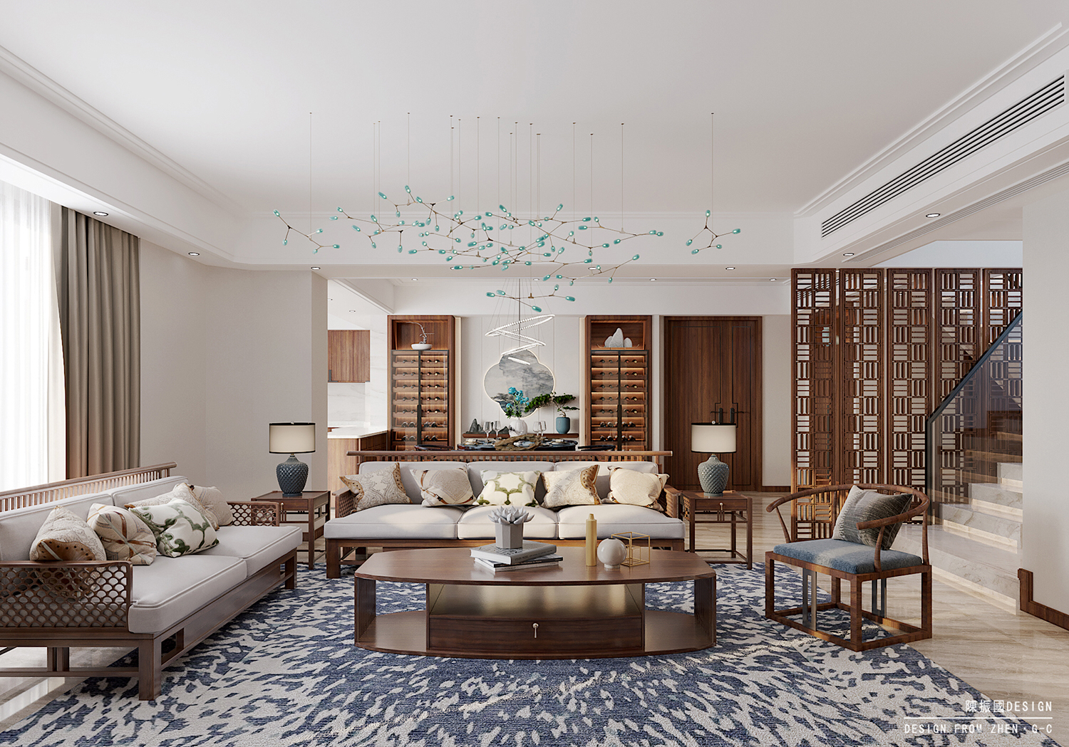 松·吟 210㎡ 中式家居  陈振国DESIGN-7