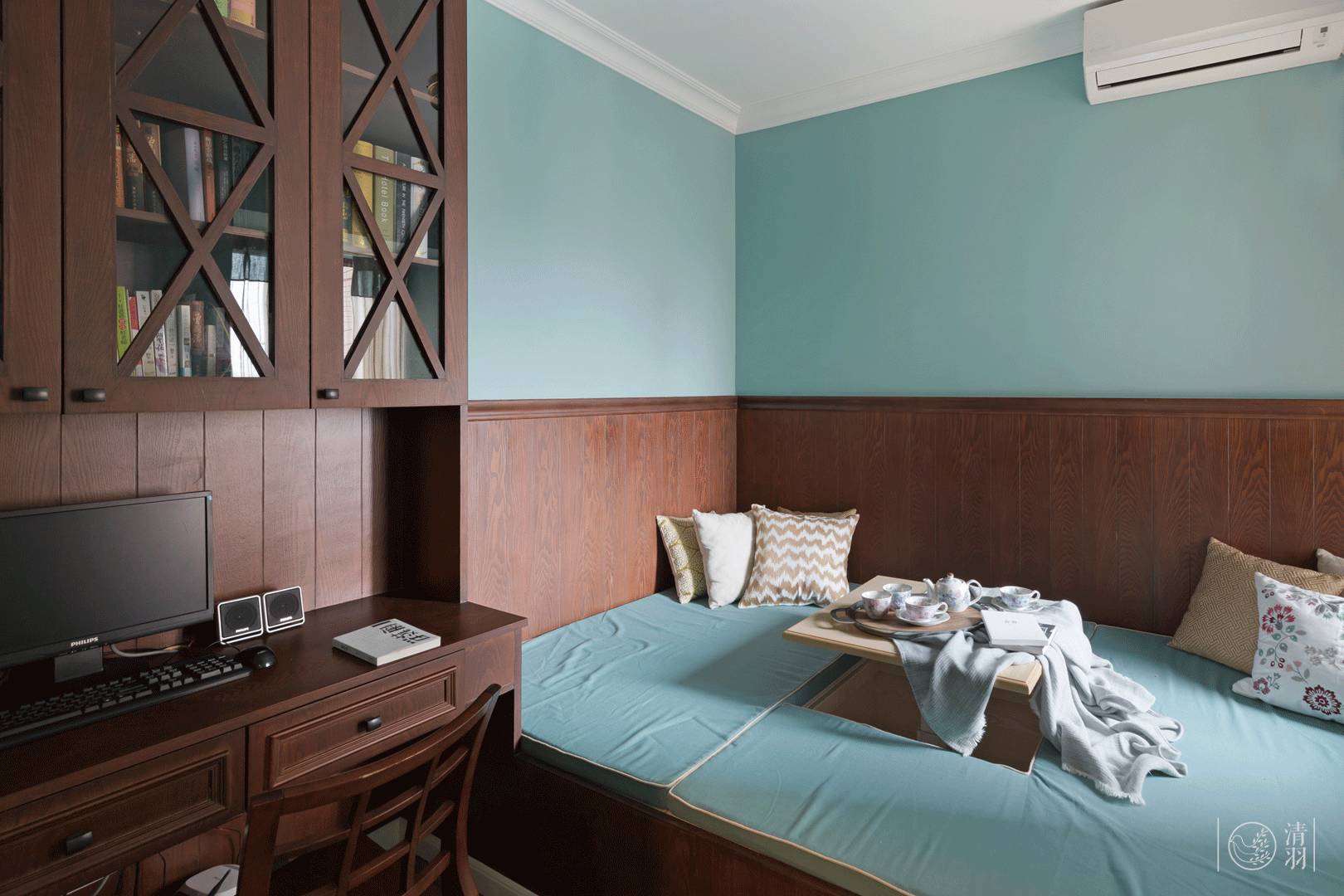 现代美式家居中的音乐时光-33