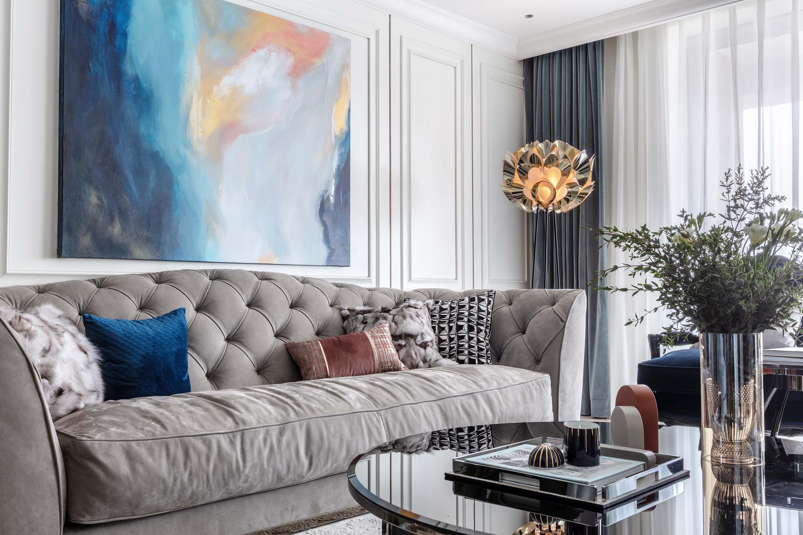 上海黄埔滩名苑 320 平米轻奢空间设计-3