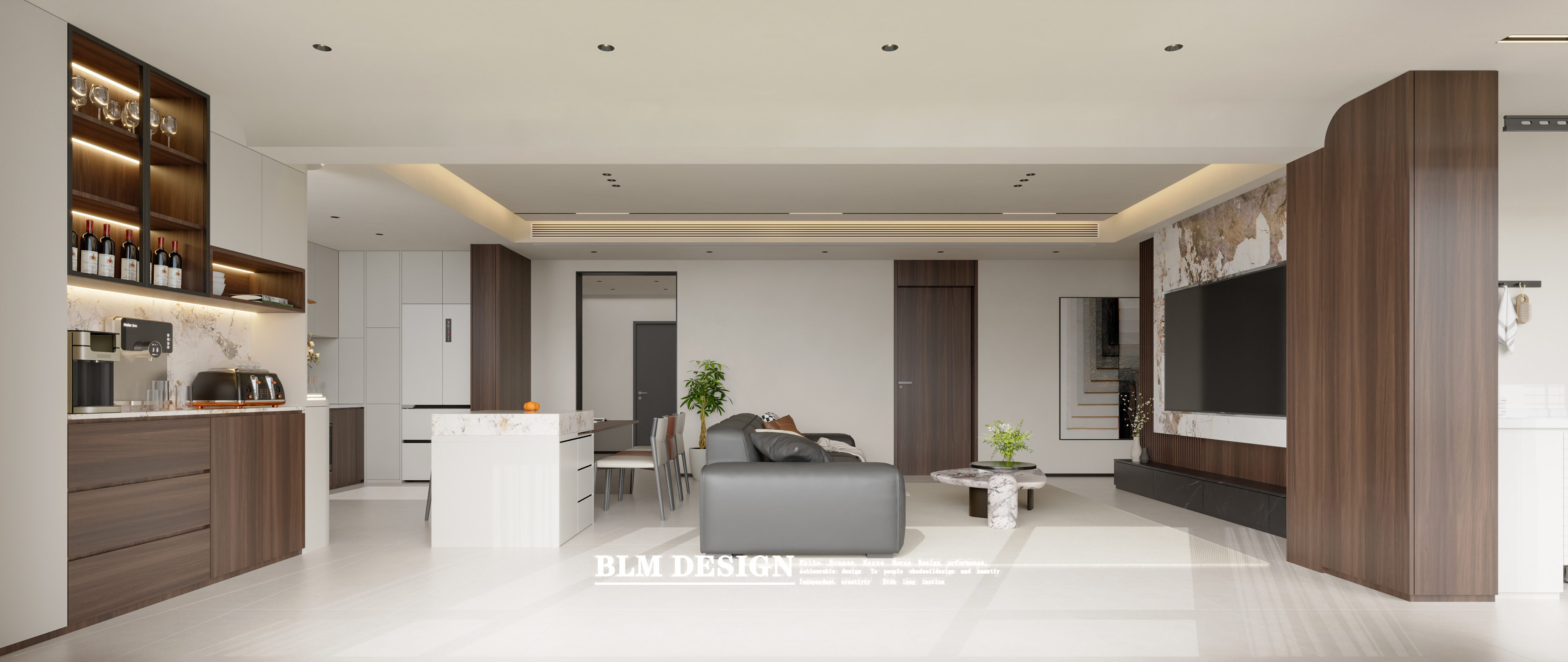 意式简约家装效果图案例-3