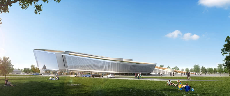 现代都市地标建筑——蓝天会展中心设计案例-14