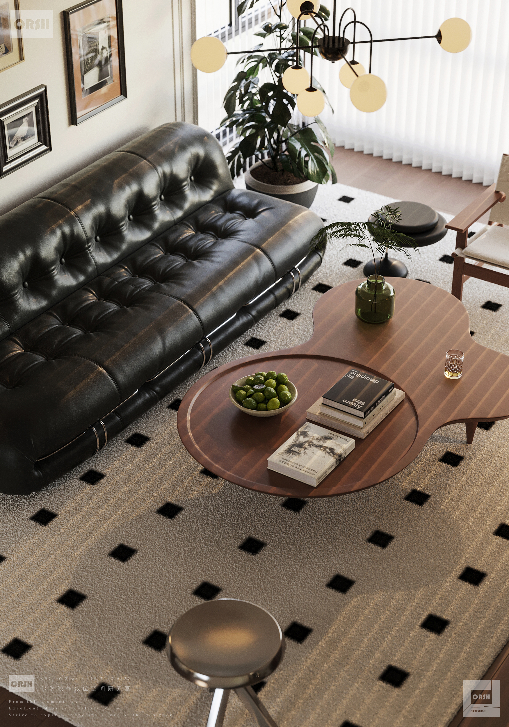 轻法复古大平层丨尔时映作数位空间研究室-11