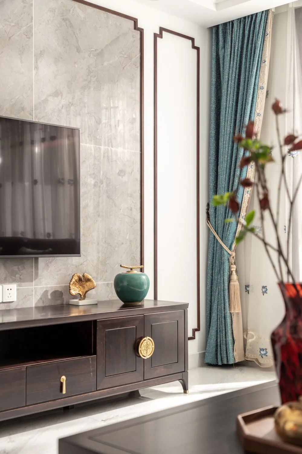 中南锦苑 140㎡新中式四口之家，优雅留白美学空间-51