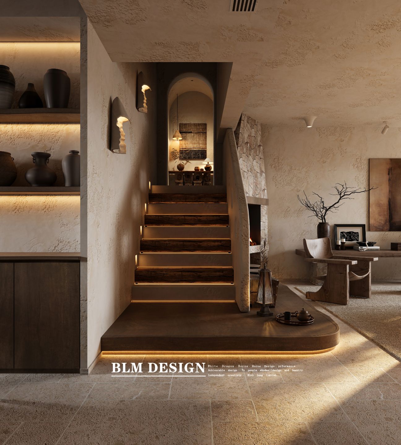 诧寂风家装效果图丨白龙马设计表现-8