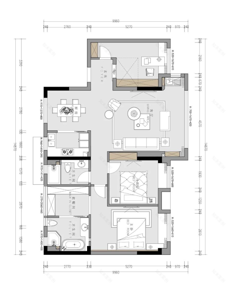 城市之光 · 现代简约的柔美设计丨潘林忠室内空间设计-14