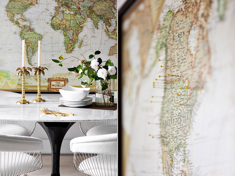 温哥华现代小公寓，世界地图主题设计惊艳-4
