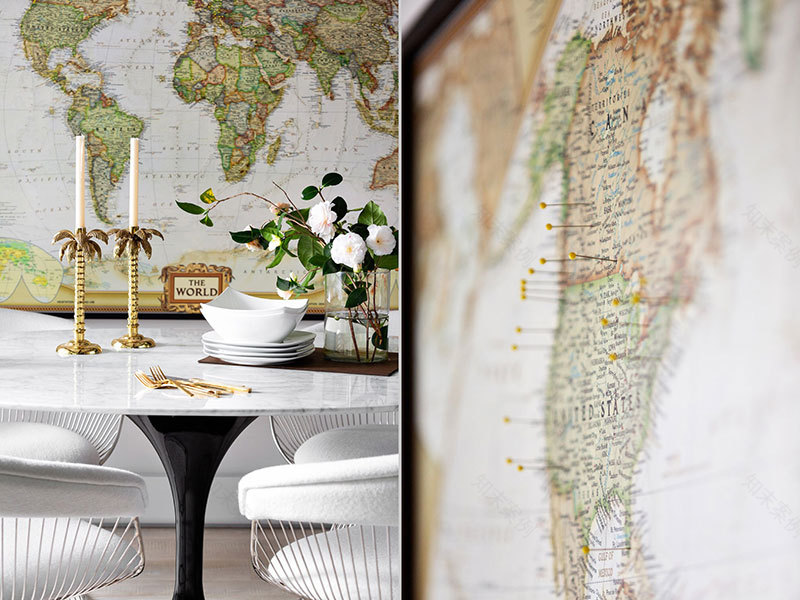 温哥华现代小公寓,世界地图主题设计惊艳-4
