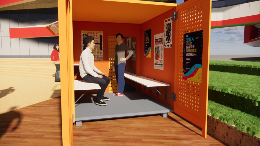 可移动展厅校园公共空间设计-29