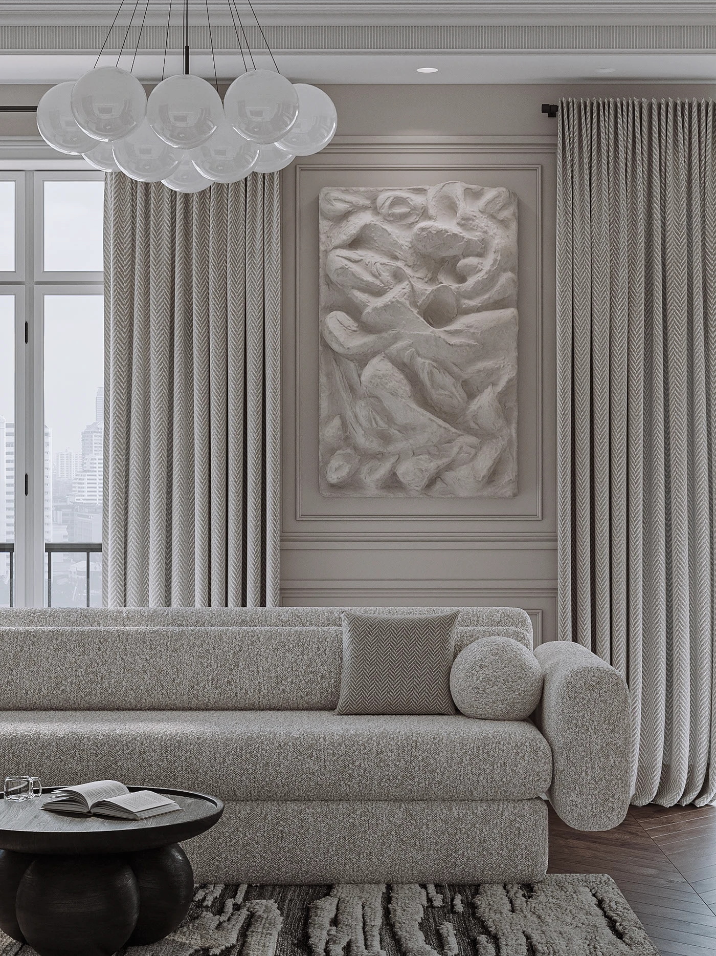 保加利亚 90 平欧式空间设计-14