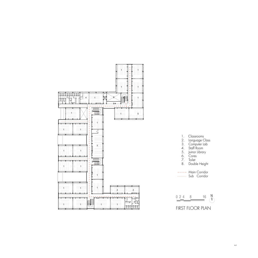 印度马哈里希 Vidya Mandir 学校丨印度金奈丨KSM 建筑事务所-46