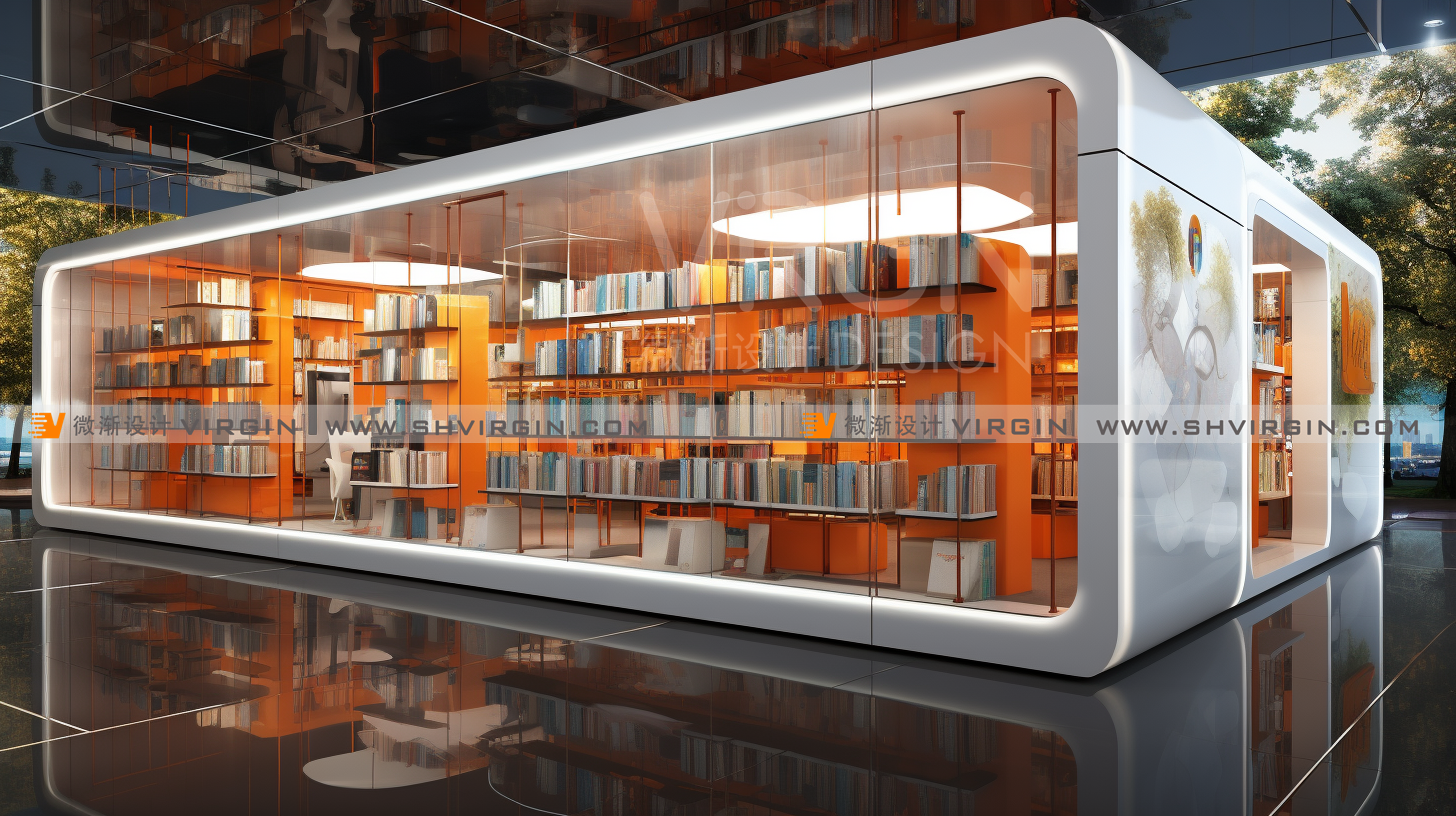 智能图书室|装备式自习室|装备式图书展-1
