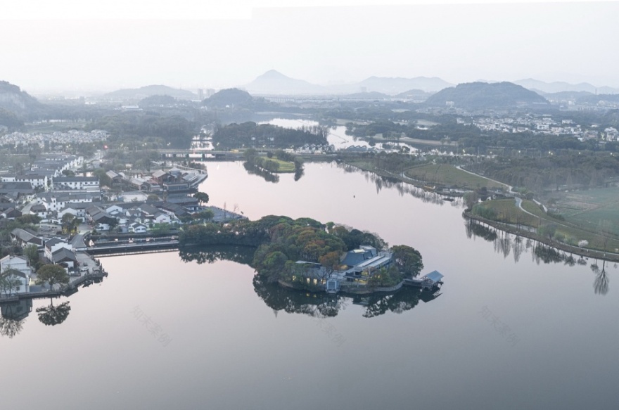 先锋鉴湖书店(鉴湖取水岛市政设施更新项目)丨中国绍兴丨大舍建筑设计事务所,同济大学建筑设计研究院等-7