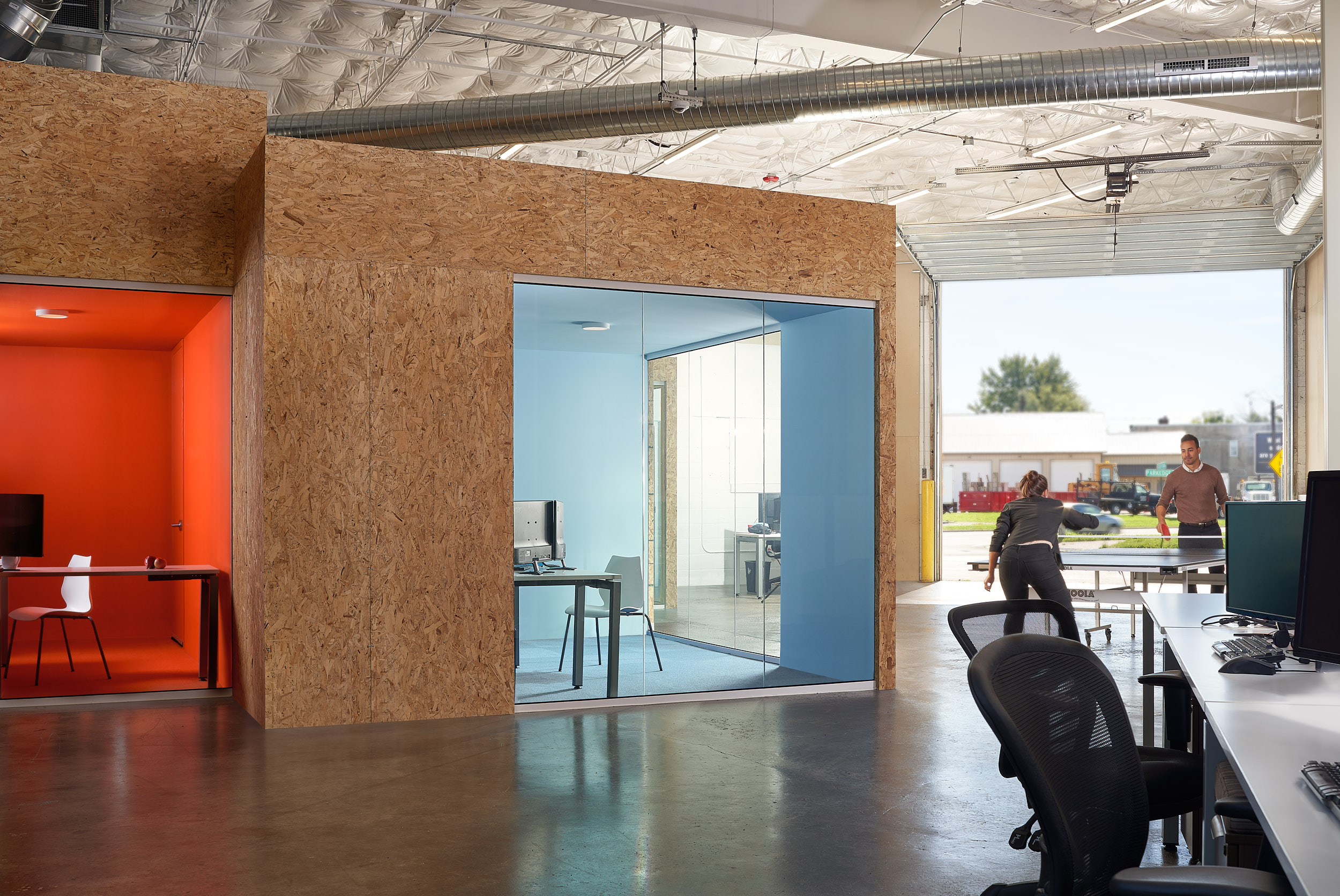 OSB 盒子的创意运用——软件公司办公室设计-5