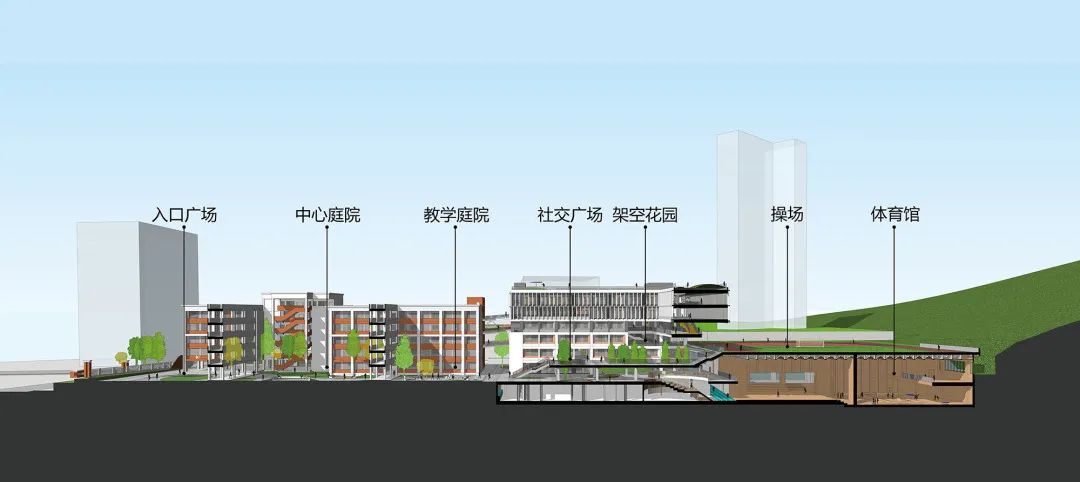 深圳梅山中学扩建综合楼丨中国深圳丨AUBE欧博设计-11