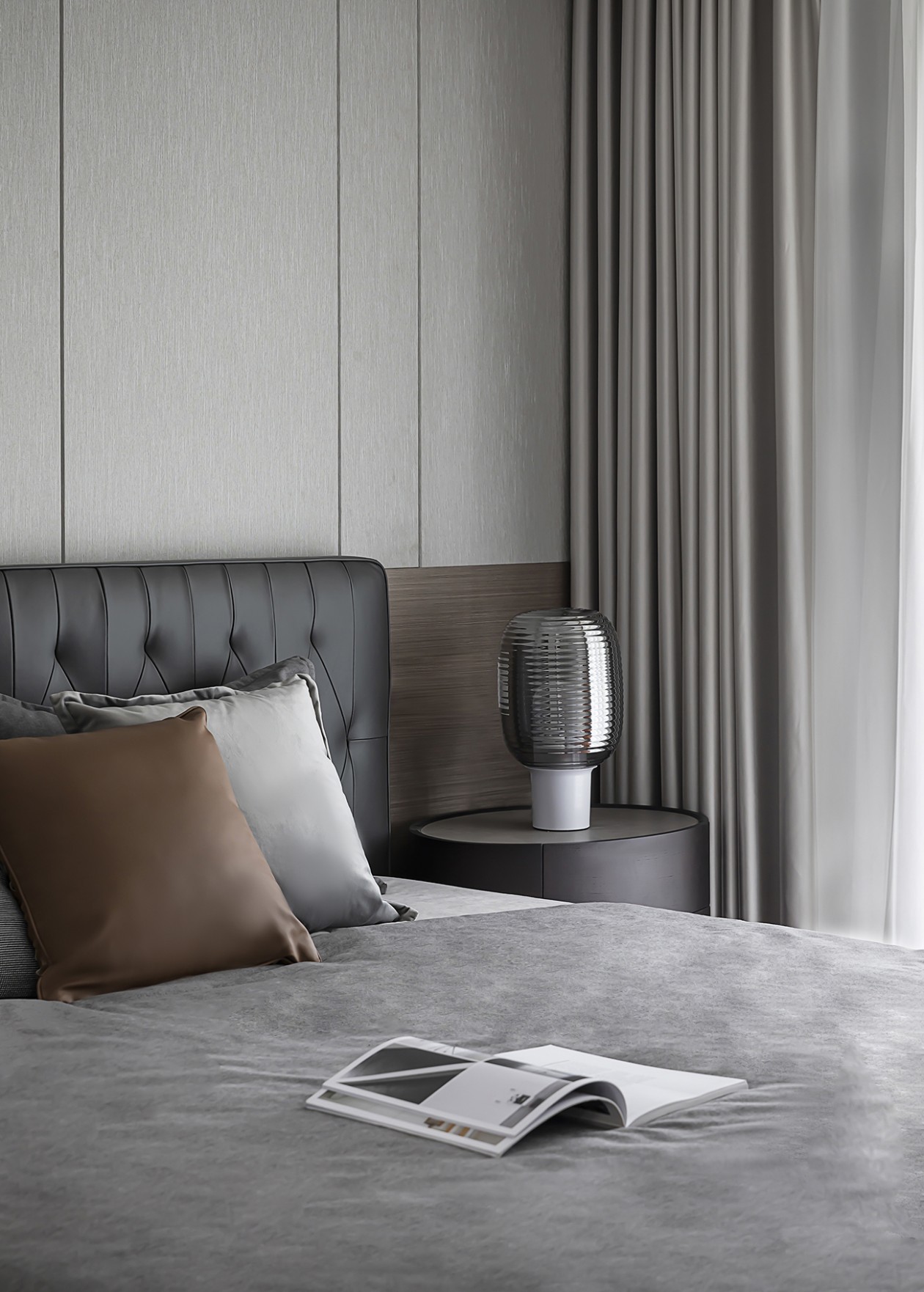 奥体精装修,颠覆空间感觉收纳隐形门呈现精致简约风-18