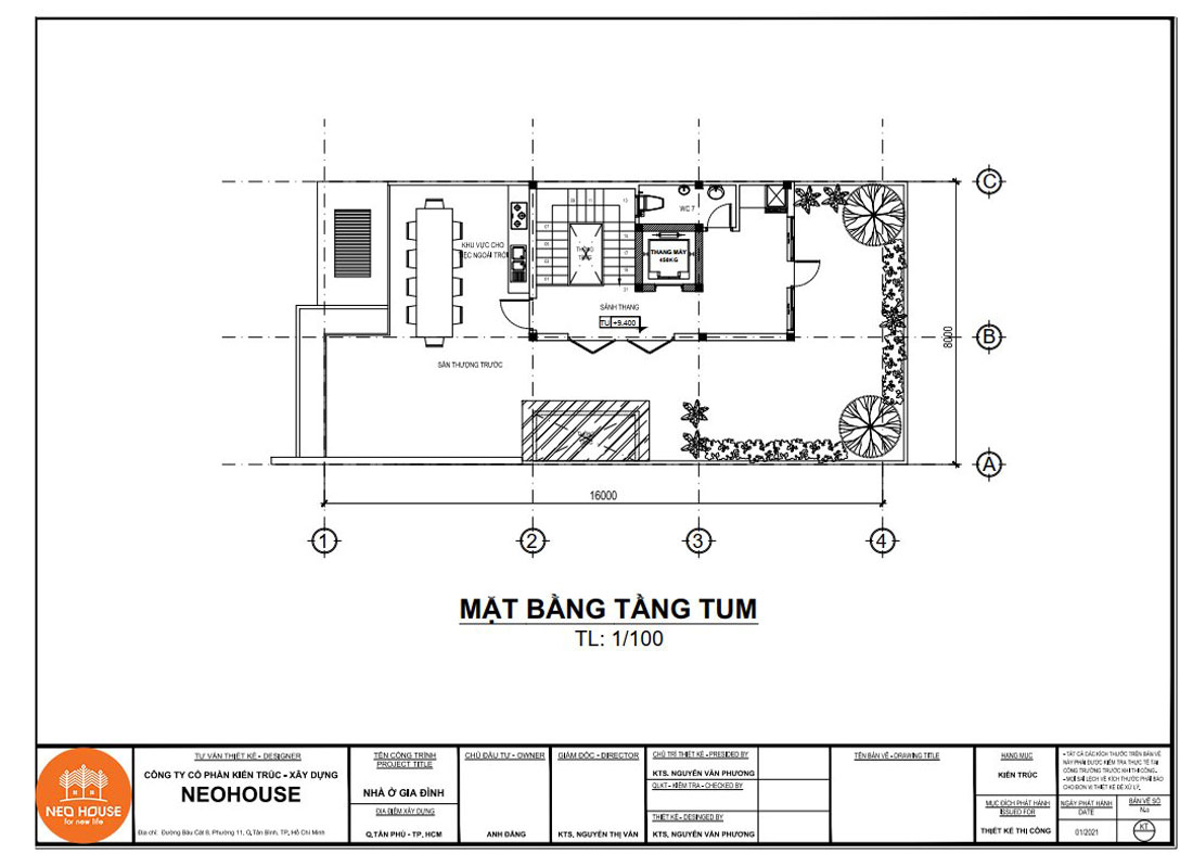 800 万越盾商业办公楼设计案例丨NEOHouse Thiết Kế Biệt Thự-14